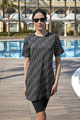 Remsa Mayo - Kısa Kollu Likralı Taytlı Yarı Kapalı Mayo R4904 Yasmin Remsa Mayo - Kısa Kollu Likralı Taytlı Yarı Kapalı Mayo R4904 Yasmin