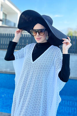 Remsa - Knitted Kaftan Pareo Remsa Swimwear 430-T2 White (1)