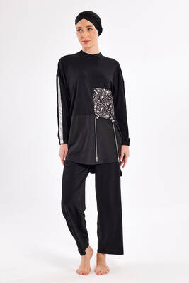 Adasea - Likralı Bol Paça Tam Kapalı Tesettür Mayo 1117 Siyah01 (1) Adasea - Likralı Bol Paça Tam Kapalı Tesettür Mayo 1117 Siyah01 (1)