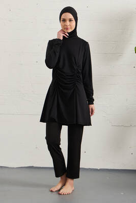 Remsa - Likralı Tam Kapalı Tesettür Mayo 1429-01 Siyah (1) Remsa - Likralı Tam Kapalı Tesettür Mayo 1429-01 Siyah (1)