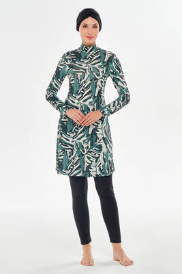 Maresiva - Likralı Tam Kapalı Tesettür Mayo 2102 Siyah (1) Maresiva - Likralı Tam Kapalı Tesettür Mayo 2102 Siyah (1)