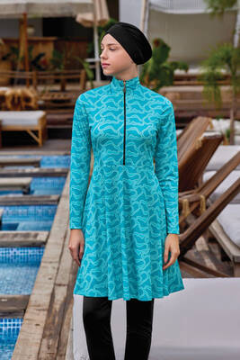 Rozamay - Likralı Tam Kapalı Tesettür Mayo Alun 9010 Siyah Remsa Mayo Rozamay - Likralı Tam Kapalı Tesettür Mayo Alun 9010 Siyah Remsa Mayo