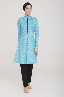 Rozamay - Likralı Tam Kapalı Tesettür Mayo Alun 9010 Siyah Remsa Mayo (1) Rozamay - Likralı Tam Kapalı Tesettür Mayo Alun 9010 Siyah Remsa Mayo (1)