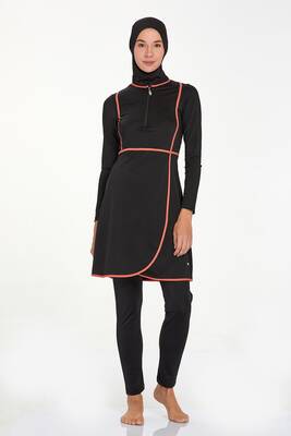 Adasea - Likralı Tam Kapalı Tesettür Mayo Ella 4546 Siyah (1) Adasea - Likralı Tam Kapalı Tesettür Mayo Ella 4546 Siyah (1)