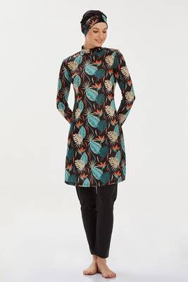 Rozamay - Likralı Tam Kapalı Tesettür Mayo Hadley 9209 Siyah (1) Rozamay - Likralı Tam Kapalı Tesettür Mayo Hadley 9209 Siyah (1)