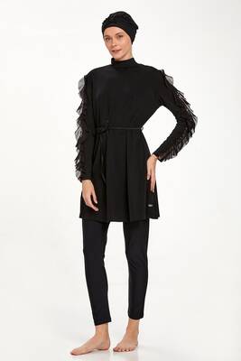 Adasea - Likralı Tam Kapalı Tesettür Mayo Marıa 4553 Siyah (1) Adasea - Likralı Tam Kapalı Tesettür Mayo Marıa 4553 Siyah (1)