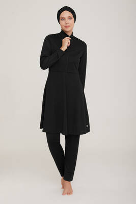 Rozamay - Likralı Tam Kapalı Tesettür Mayo Maysız Düz 9020 Siyah Remsa Mayo (1) Rozamay - Likralı Tam Kapalı Tesettür Mayo Maysız Düz 9020 Siyah Remsa Mayo (1)