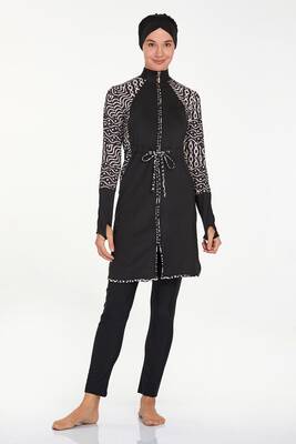 Adasea - Likralı Tam Kapalı Tesettür Mayo Pavlına 4541 Siyah (1) Adasea - Likralı Tam Kapalı Tesettür Mayo Pavlına 4541 Siyah (1)