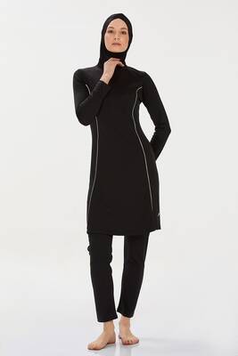 Rozamay - Likralı Tam Kapalı Tesettür Mayo Rozzr 9021 Siyah (1) Rozamay - Likralı Tam Kapalı Tesettür Mayo Rozzr 9021 Siyah (1)