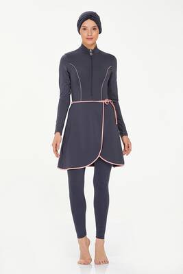 Maresiva - Likralı Tam Kapalı Tesettür Mayo Torı 8230 Antrasit (1) Maresiva - Likralı Tam Kapalı Tesettür Mayo Torı 8230 Antrasit (1)