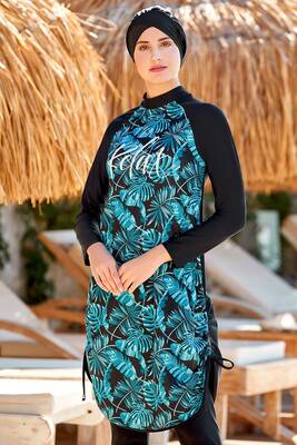 Remsa Mayo - Likralı Tesettür Mayo 4307 Siyah