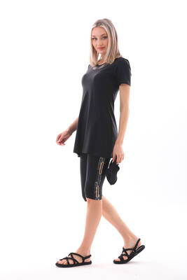 Remsa - Likralı Yarı Kapalı Mayo 2416 Amber Siyah (1)