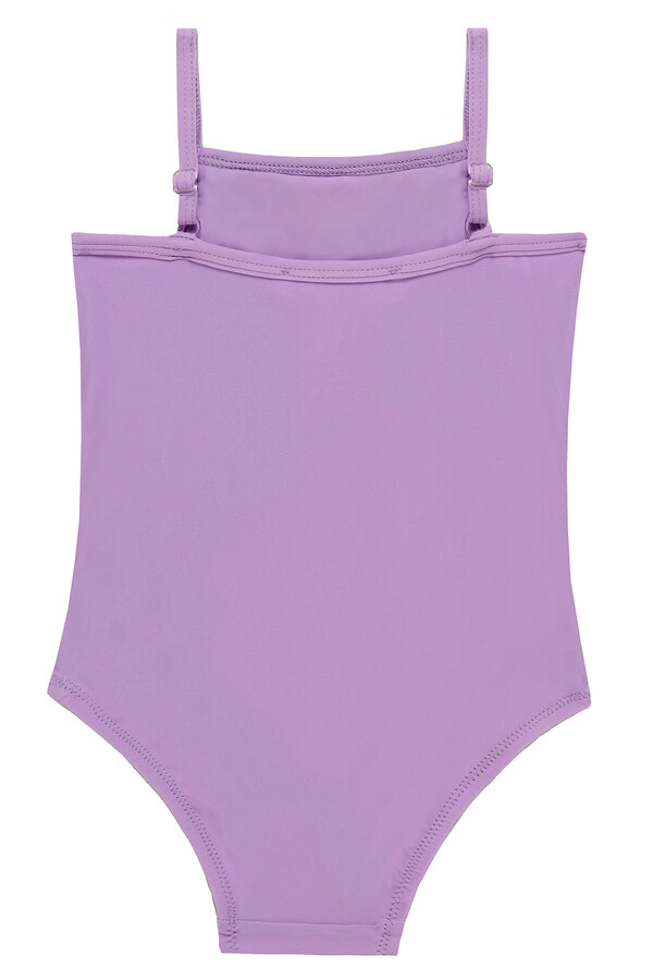 Lila Ruffled Swimwear Set for Girls - Thumbnail