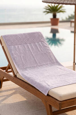 Remsa - Lilac Cotton Beach Pool Bath Towel 05