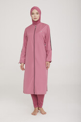 Remsa Mayo - Long Full Length Fully Covered Hijab Swimsuit Aletha 1314 Dried Rose Remsa Swimsuit