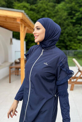 Remsa - Long Full Length Fully Covered Hijab Swimsuit Noslen 1255 Dark Navy Blue Remsa Swimsuit (1) Remsa - Long Full Length Fully Covered Hijab Swimsuit Noslen 1255 Dark Navy Blue Remsa Swimsuit (1)