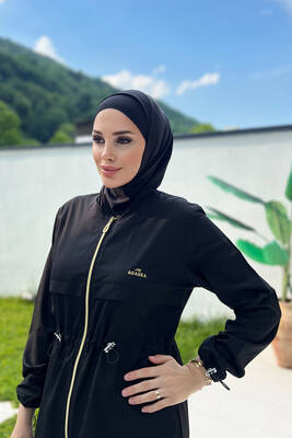 Remsa - Long Full Length Parachute Fully Covered Hijab Swimsuit Chaand 1267 Black Remsa Swimwear (1) Remsa - Long Full Length Parachute Fully Covered Hijab Swimsuit Chaand 1267 Black Remsa Swimwear (1)