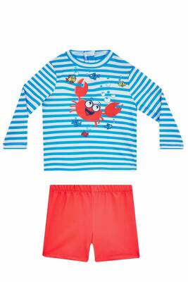 Adasea - Long-Sleeve Shorts Kids' Swimmer Swimsuit UV Protected Andy 5546 Blue Adasea - Long-Sleeve Shorts Kids' Swimmer Swimsuit UV Protected Andy 5546 Blue