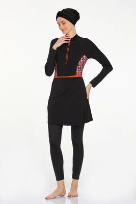 Adasea - Lupita 4535 Black Full-Covered Modest Swimsuit, Wearable in 3 Different Styles (1) Adasea - Lupita 4535 Black Full-Covered Modest Swimsuit, Wearable in 3 Different Styles (1)