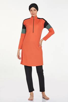 Rozamay - Lycra Full Cover Burkini Merlin 9241 Cinnamon (1) Rozamay - Lycra Full Cover Burkini Merlin 9241 Cinnamon (1)