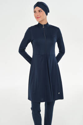 Rozamay - Lycra Full Coverage Long Modest Swimsuit 3128 Dark Navy05 (1) Rozamay - Lycra Full Coverage Long Modest Swimsuit 3128 Dark Navy05 (1)