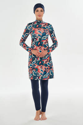 Maresiva - Lycra Full Coverage Modest Swimsuit 2103 Dark Navy (1)