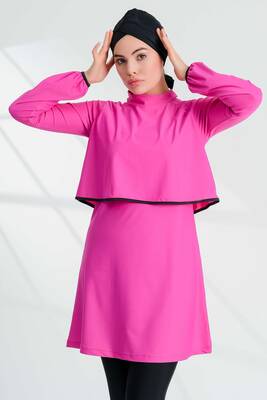 Remsa - Lycra Full-Coverage Modest Swimsuit 2238 Sena Fuchsia Remsa - Lycra Full-Coverage Modest Swimsuit 2238 Sena Fuchsia