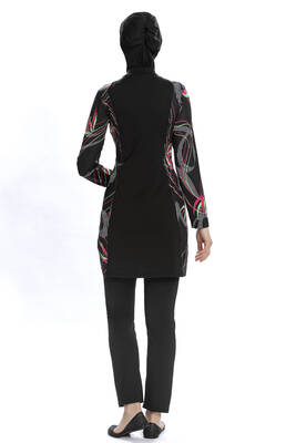 Armes - Lycra Full Coverage Modest Swimsuit 266 01 Black (1) Armes - Lycra Full Coverage Modest Swimsuit 266 01 Black (1)