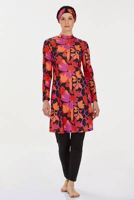 Rozamay - Lycra Full-Covered Hijab Swimsuit Brielle 9208 Black (1) Rozamay - Lycra Full-Covered Hijab Swimsuit Brielle 9208 Black (1)