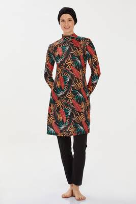 Rozamay - Lycra Full-Covered Hijab Swimsuit Dionne 9205 Black (1) Rozamay - Lycra Full-Covered Hijab Swimsuit Dionne 9205 Black (1)