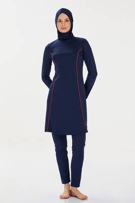 Rozamay - Lycra Full-Covered Hijab Swimsuit Rozzr 9021 Dark Navy Blue (1) Rozamay - Lycra Full-Covered Hijab Swimsuit Rozzr 9021 Dark Navy Blue (1)