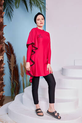 Remsa - Lycra Full Covered Hijab Swimsuit Tuna Bordeaux 2239 (1) Remsa - Lycra Full Covered Hijab Swimsuit Tuna Bordeaux 2239 (1)