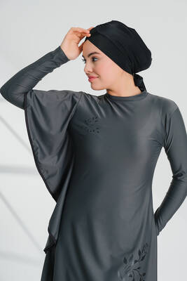 Remsa - Lycra Full Covered Hijab Swimsuit Tuna Gray 2239 (1) Remsa - Lycra Full Covered Hijab Swimsuit Tuna Gray 2239 (1)