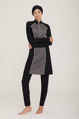 Remsa - Lycra Fully Covered Hijab Swimsuit Macella 4420 Black Remsa Swimwear (1) Remsa - Lycra Fully Covered Hijab Swimsuit Macella 4420 Black Remsa Swimwear (1)