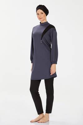Rozamay - Lycra Fully Covered Hijab Swimsuit Rozamay Area 9238 Anthracite (1) Rozamay - Lycra Fully Covered Hijab Swimsuit Rozamay Area 9238 Anthracite (1)