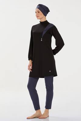 Rozamay - Lycra Fully Covered Hijab Swimsuit Rozamay Area 9238 Black (1) Rozamay - Lycra Fully Covered Hijab Swimsuit Rozamay Area 9238 Black (1)