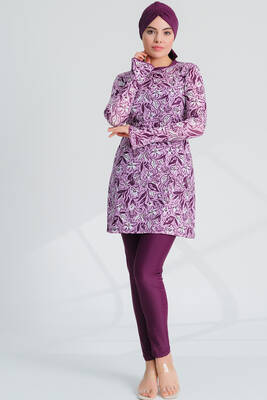 Remsa - Lycra Fully Covered Hijab Swimsuit Yüsra Mor 2236 (1) Remsa - Lycra Fully Covered Hijab Swimsuit Yüsra Mor 2236 (1)