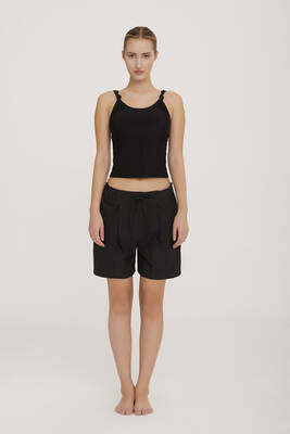 Lapieno - Lycra Women's Sea Pool Swimsuit Shorts Cass S033 Black Remsa Swimsuit (1)