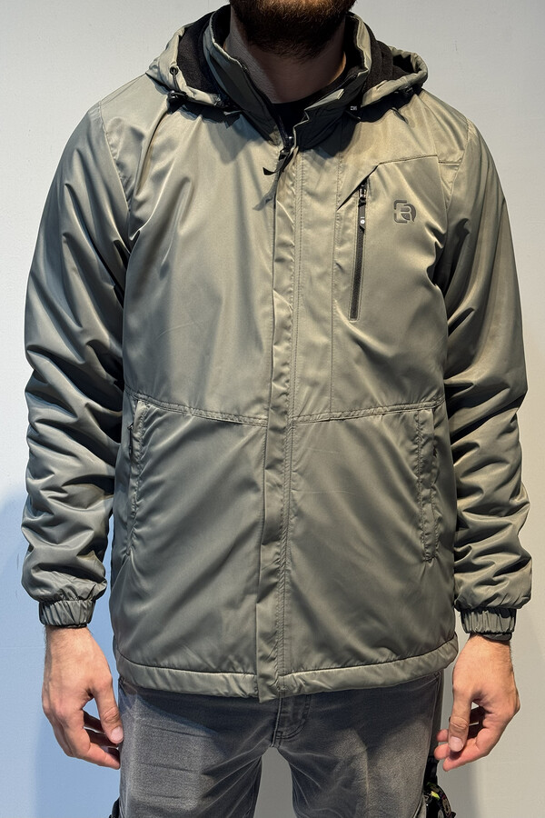 Remsa - Men's Hooded Winter Coat with Pocket Details (1)