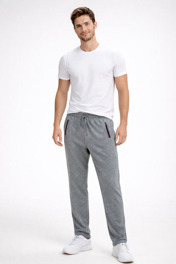 Men's 3-Pocket Elastic Waist Jogger Pants 5059 Anthracite - Thumbnail