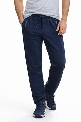 Remsa - Men's 3-Pocket Elastic Waist Sweatpants in Navy