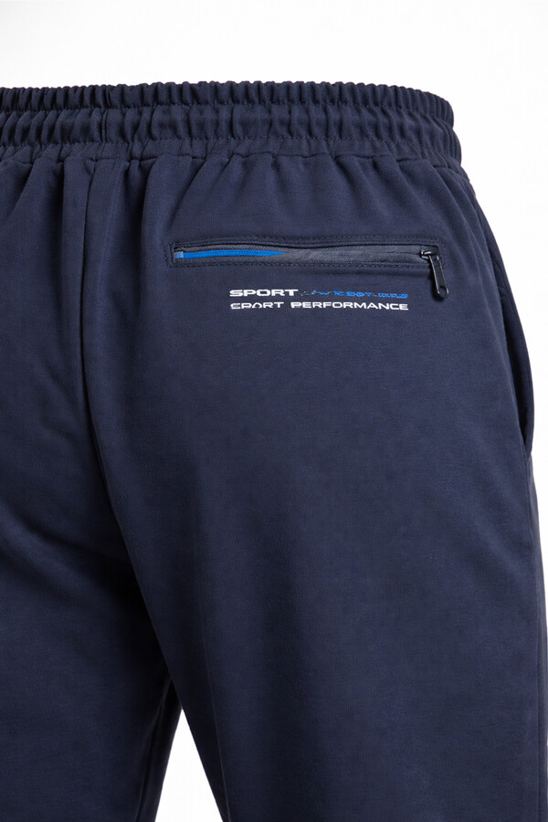 Men's 3-Pocket Elastic Waist Sweatpants in Navy - Thumbnail
