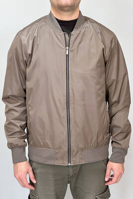 Remsa - Men's Bomber Collar Mid-Season Jacket REU-9127 Camel