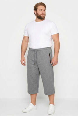 Remsa - Men's Cotton Capri Shorts in Grey - Big Size 6494 (1)