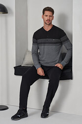 Remsa - Men's Cotton Pajama Set 8200 Anthracite