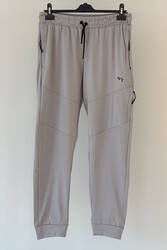 Remsa Spor - Men's Diver Fabric Cuffed Bottoms with 4 Pockets Sweatpants 6985 Gray