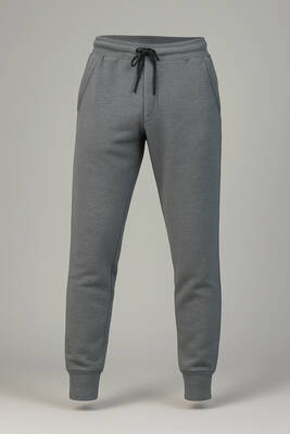 Remsa - Men's Elastic Waist Sweatpants with Zipper Pockets, Three-Thread Yarn, Striped Sweatpants 0341 Anthracite (1)