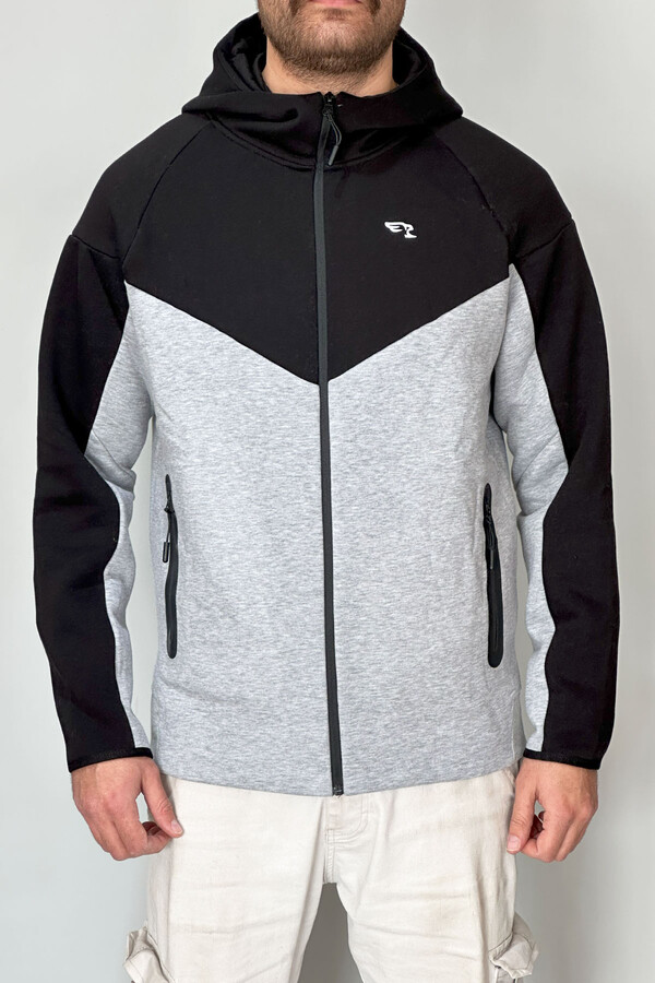 Remsa - Men's Fleece-Lined Hooded Jacket 7099 Black