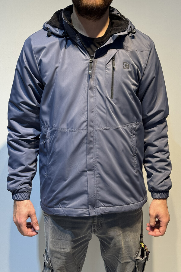 Remsa - Men's Hooded Pocket Detail Polar Lined Winter Coat (1)