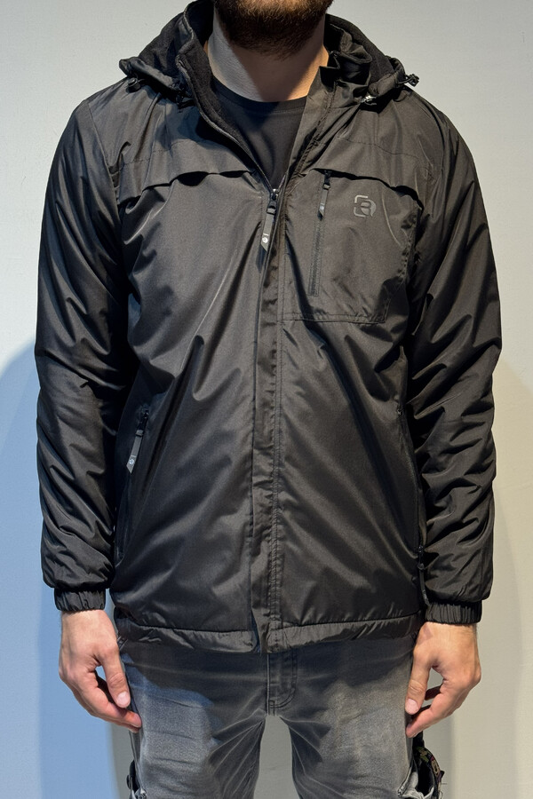 Remsa - Men's Hooded Winter Parka with Pocket Details (1)